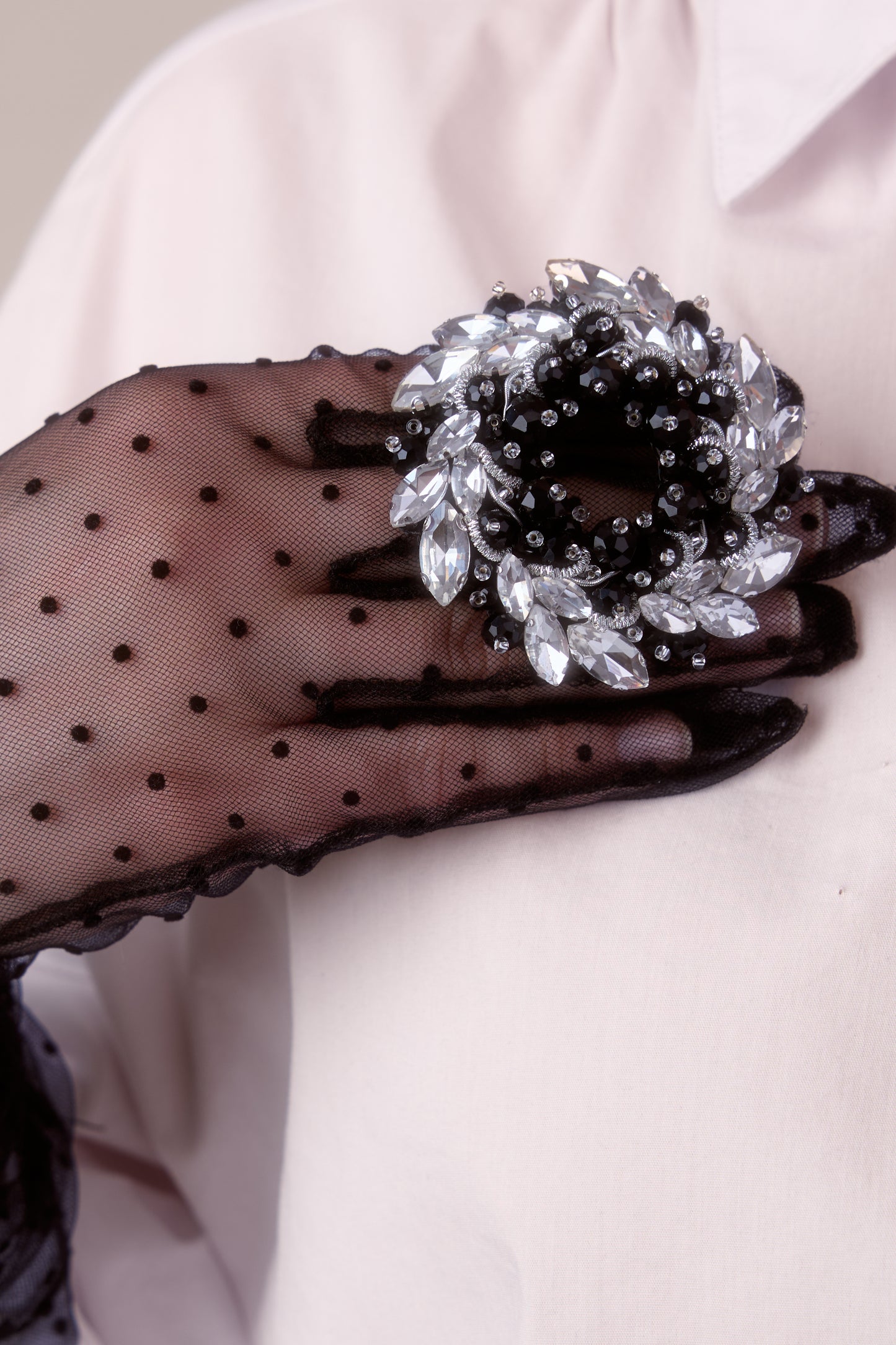 Azzura Black Silver - Broszka
