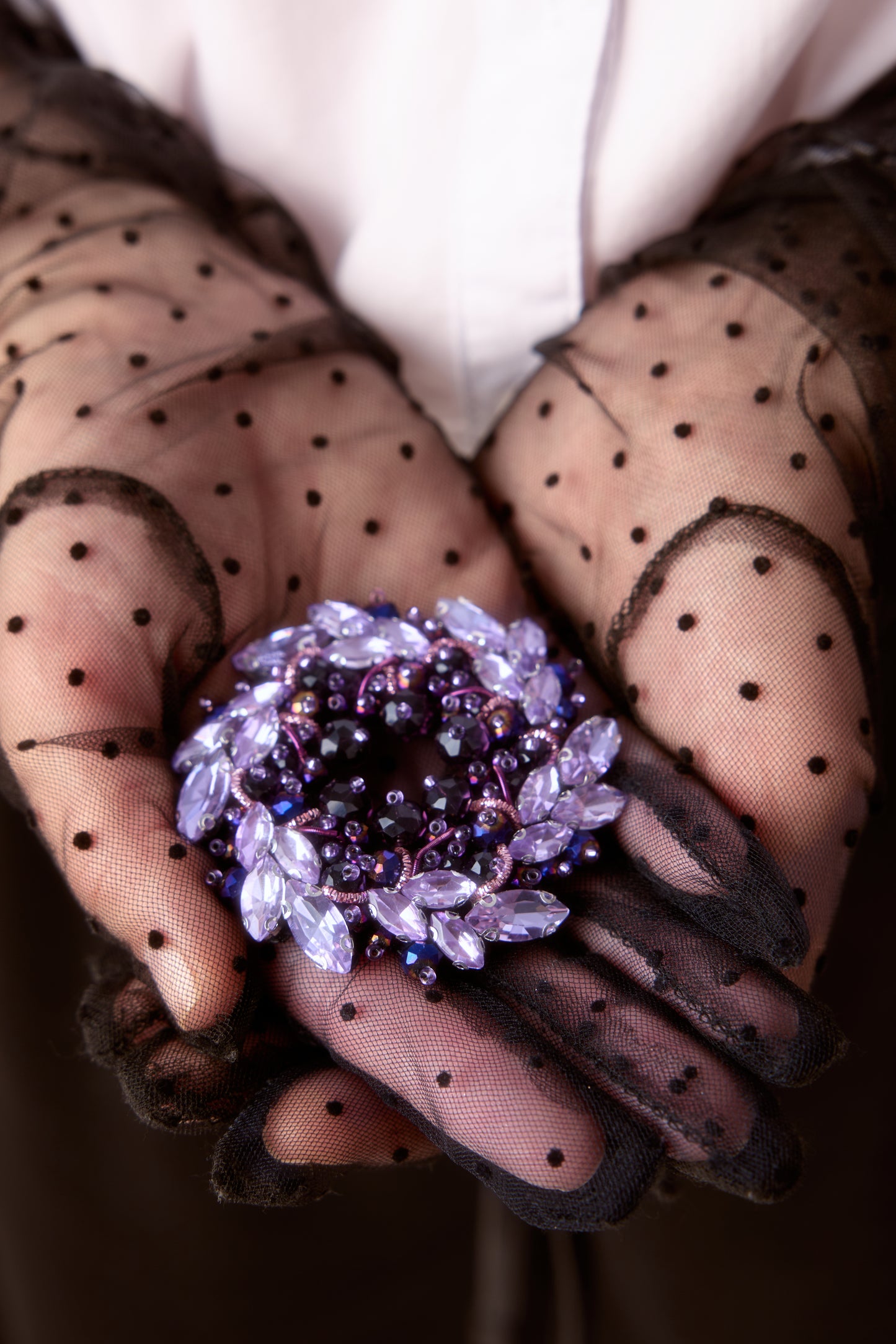 Azzura Lavender Fog - Broszka