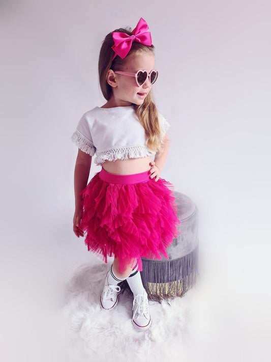 Spódniczka LaVashka Fru Fru! - Amarant