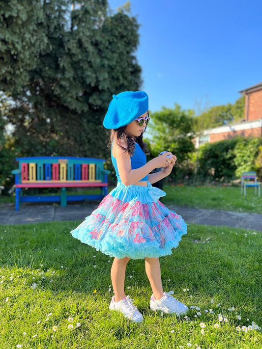 Spódniczka LaVashka Floral - Błękit