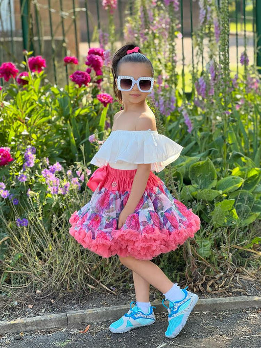 Spódniczka LaVashka Floral - Lody truskawkowe