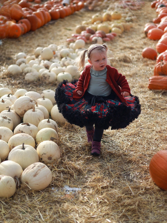 Spódniczka LaVashka Floral - Czarna Perła