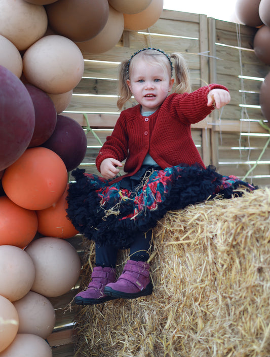 Spódniczka LaVashka Floral - Czarna Perła