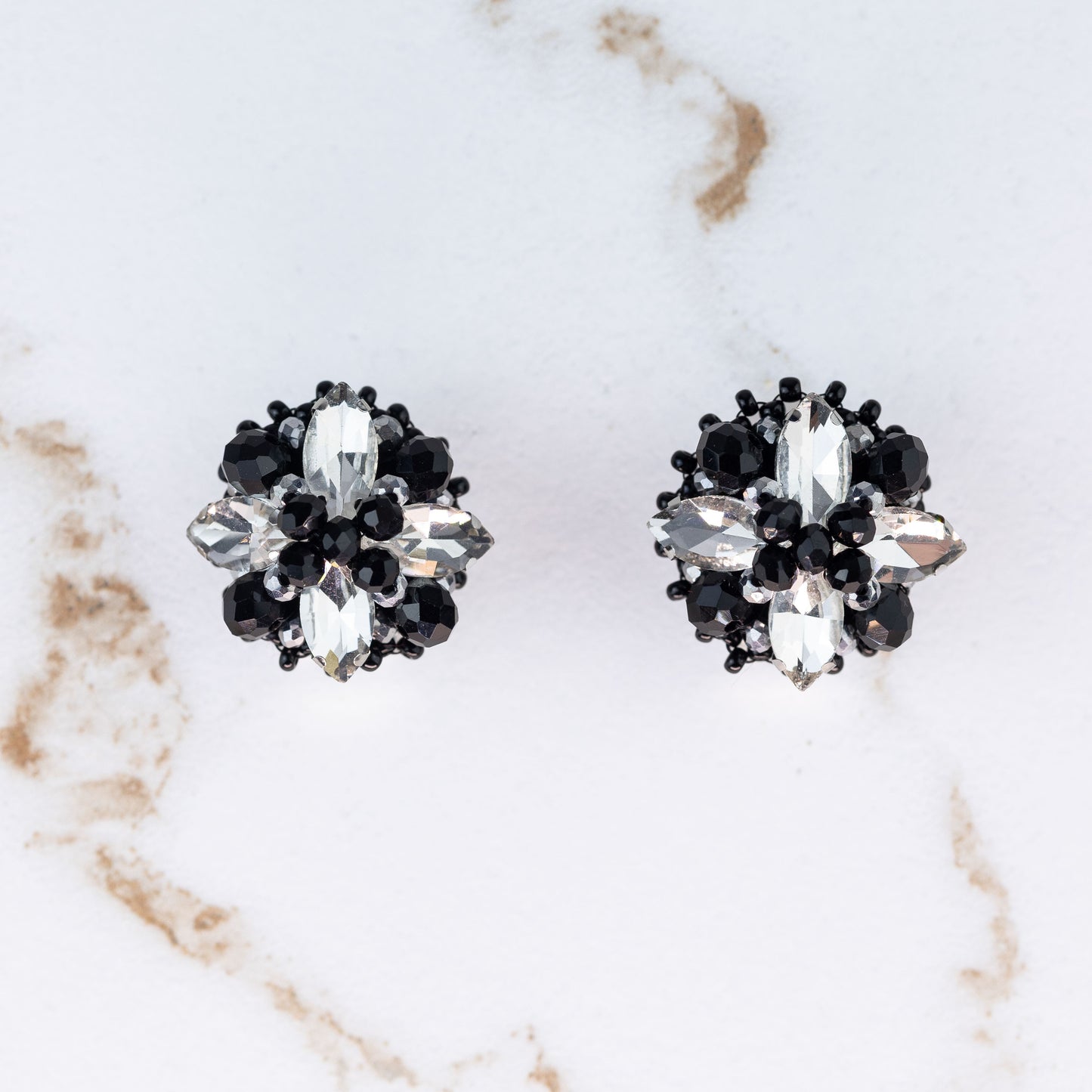 Azzura Agnes Black Silver - Kolczyki