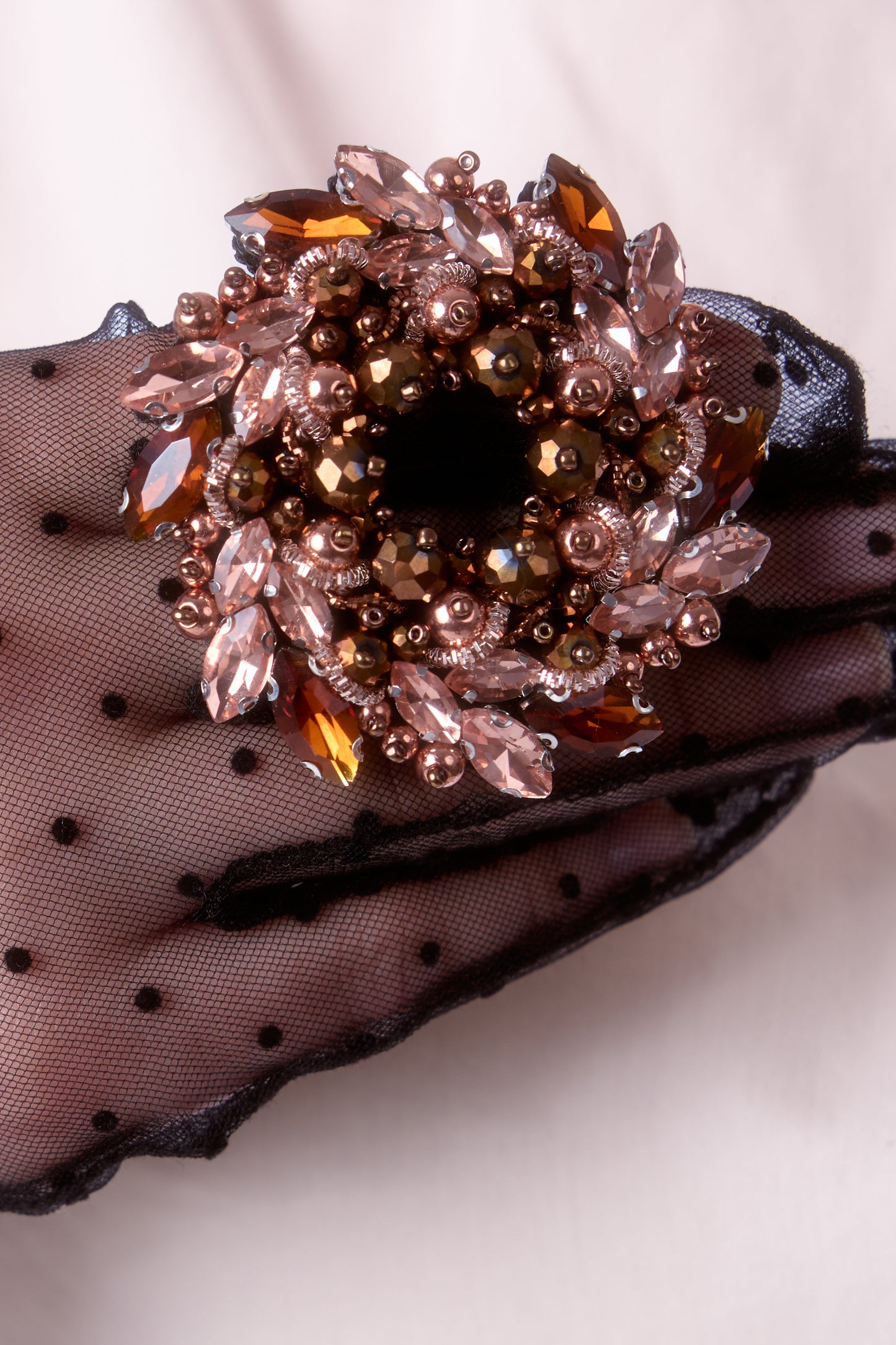 Azzura Rose Bronze - Broszka