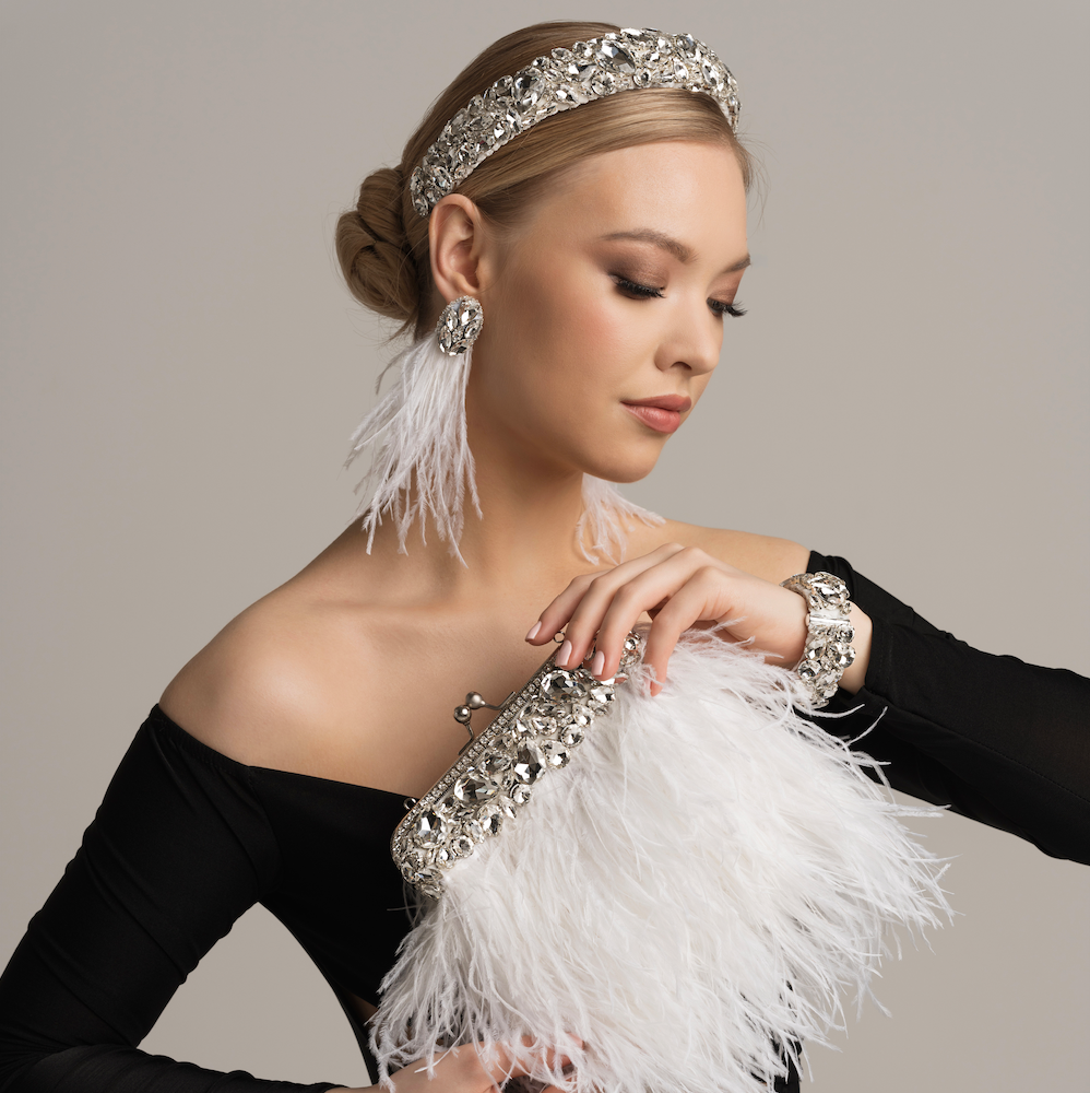 Chloe Bag Crystal Silver - torebka