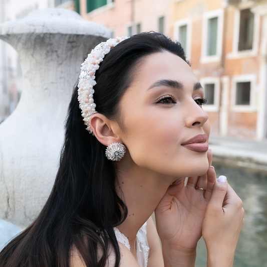 Liberty Ivory z perełkami - opaska