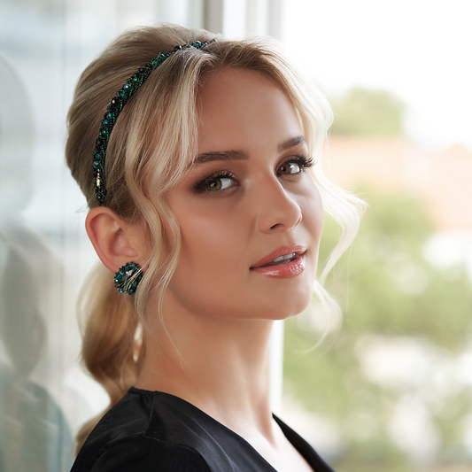 Claire Black emerald - opaska