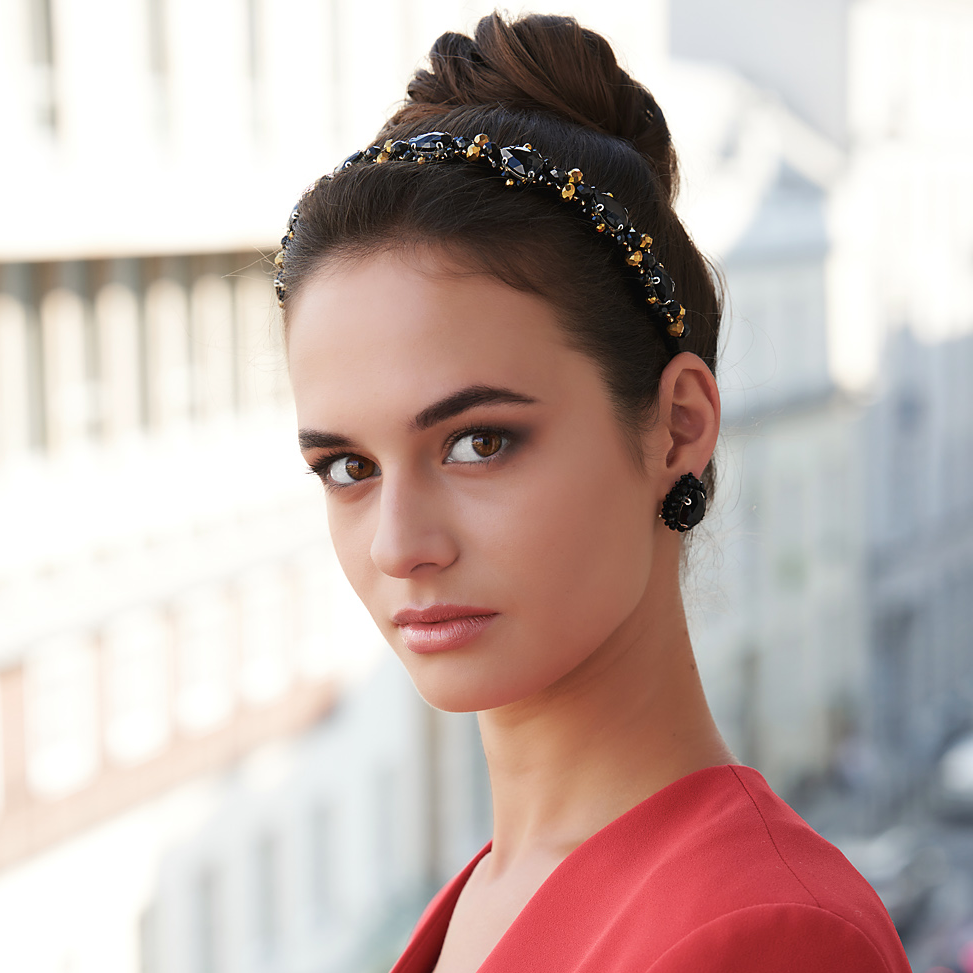 Angie Deep Black - kolczyki