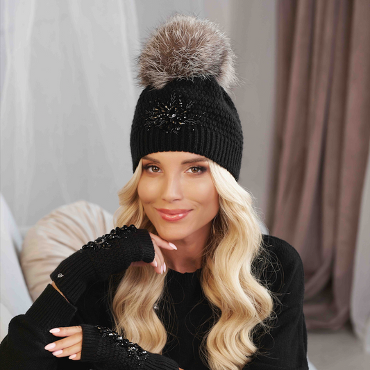 Czapka Black - Deep black