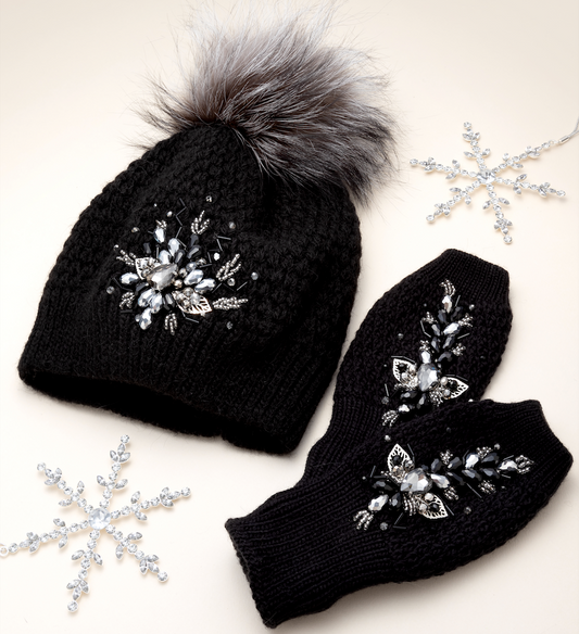 Zestaw Black - Black silver z czapką -15%