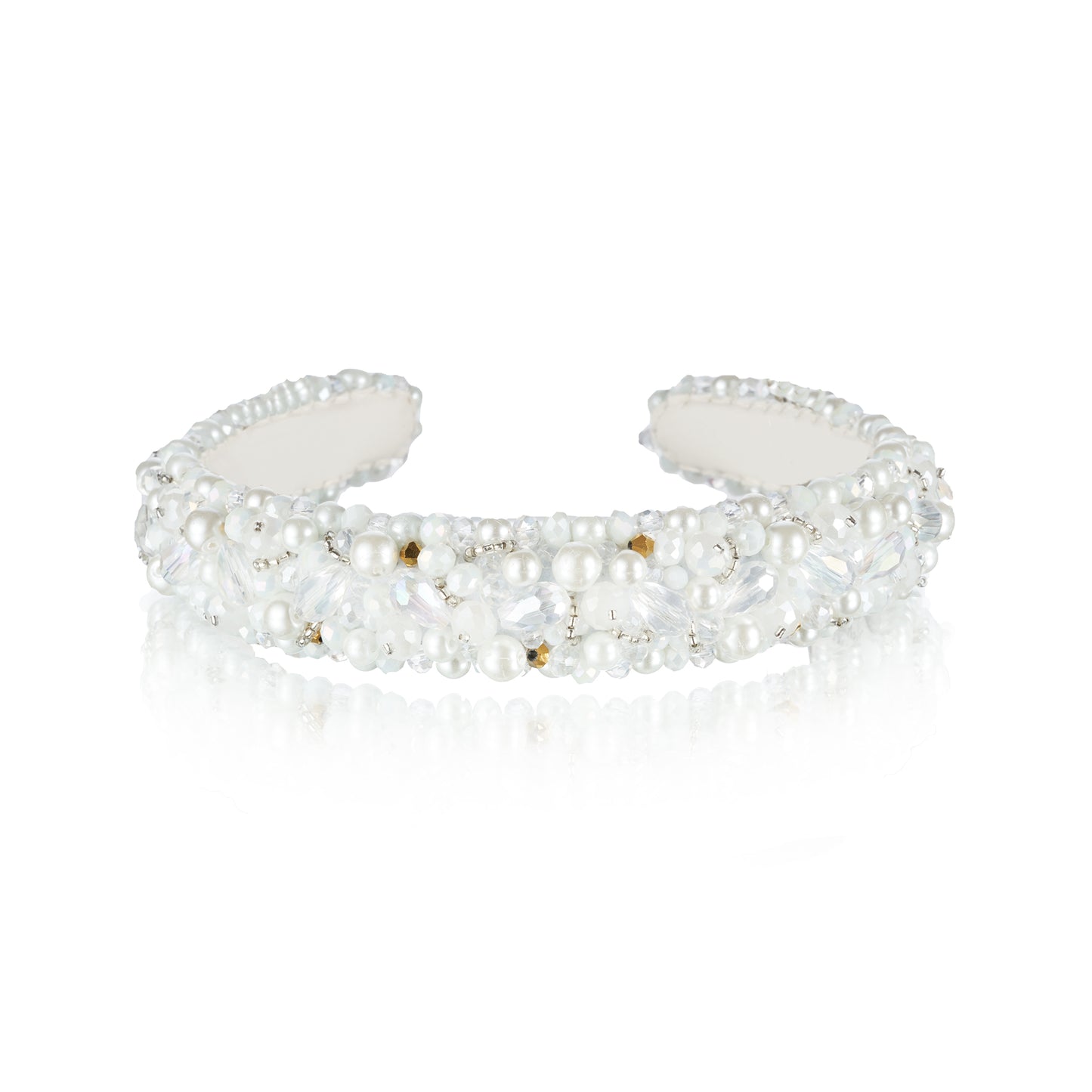 Lorene narrow Crystal Pearl - opaska
