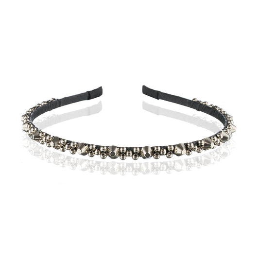 GlamRock Zoe Silver moon I małe ćwieki - opaska