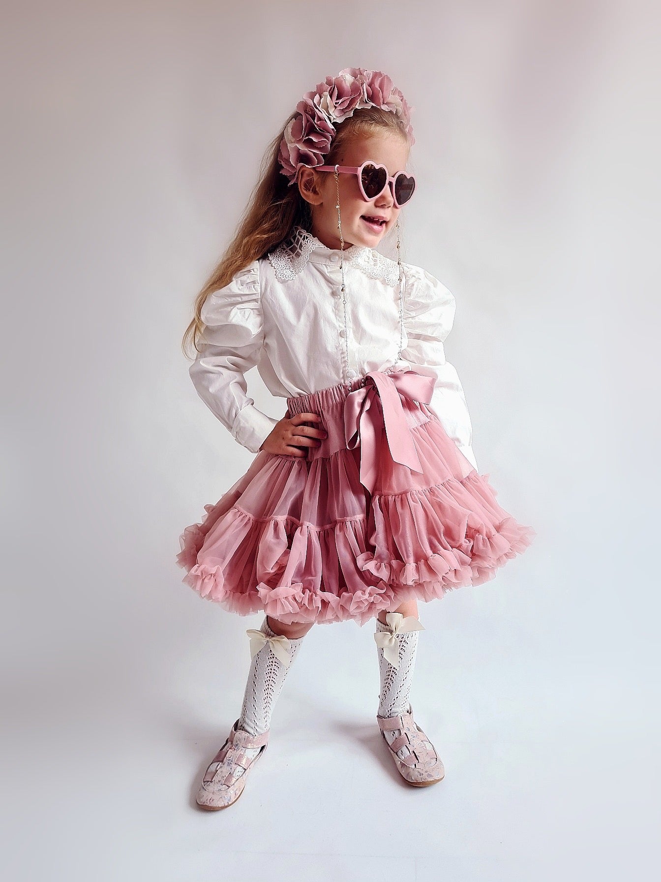 Spódniczka LaVashka - Pudrowy róż