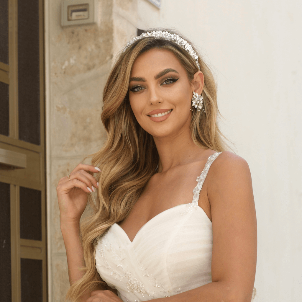 Dolores Crystal white pure - kolczyki