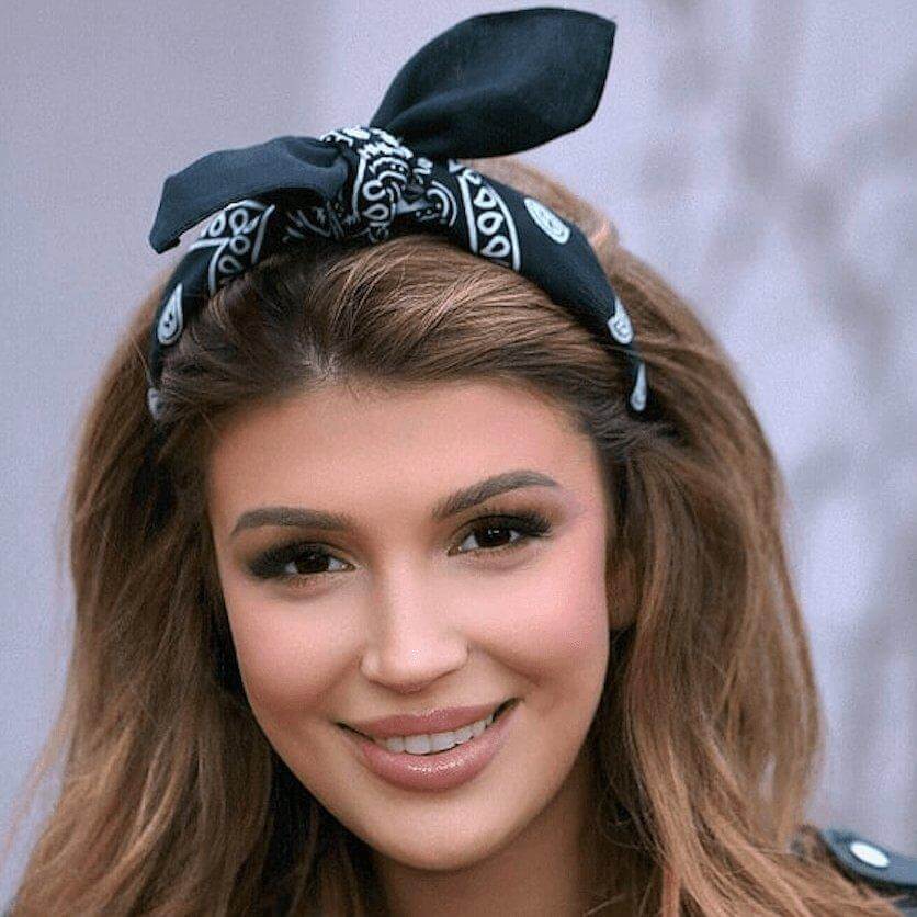 Bandana czarna - opaska - LaVashka.com