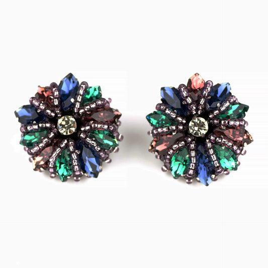 Calipso Emerald mix - kolczyki - LaVashka.com