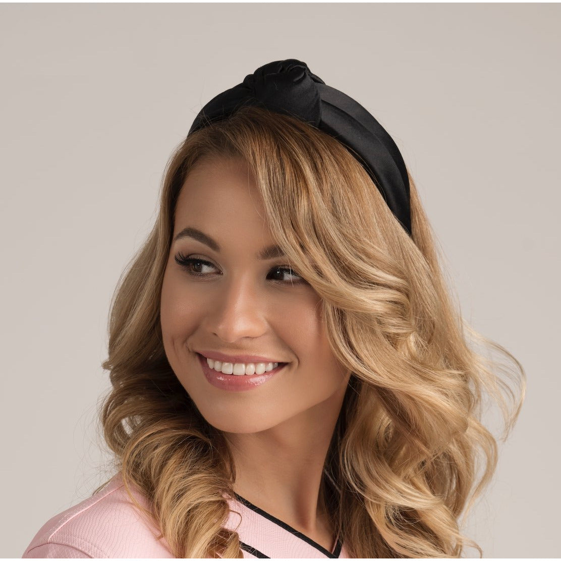 Gina Black z supłem - opaska jedwabna - LaVashka.com
