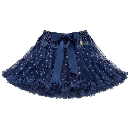 Spódniczka LaVashka - Atrament Błękitny Groszek - LaVashka.com