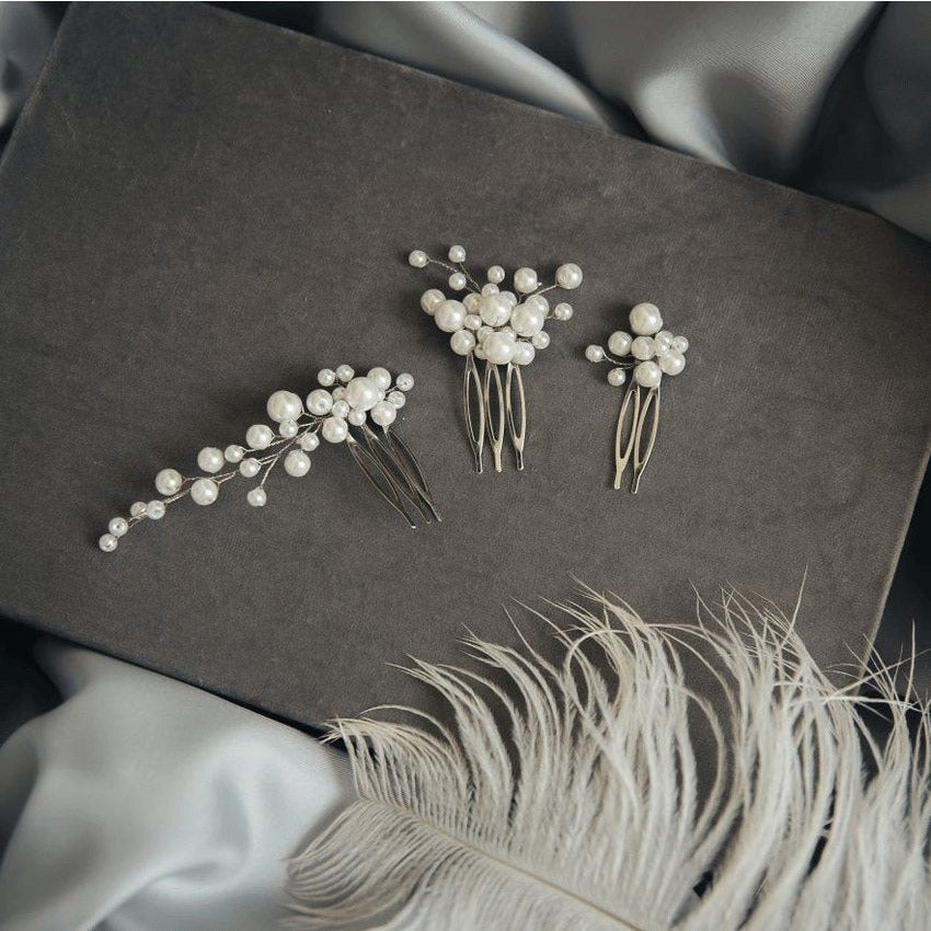 Zestaw Pearl - 3 wsuwki - LaVashka.com