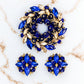 Zestaw Azzura  Sapphire - Broszka & Kolczyki