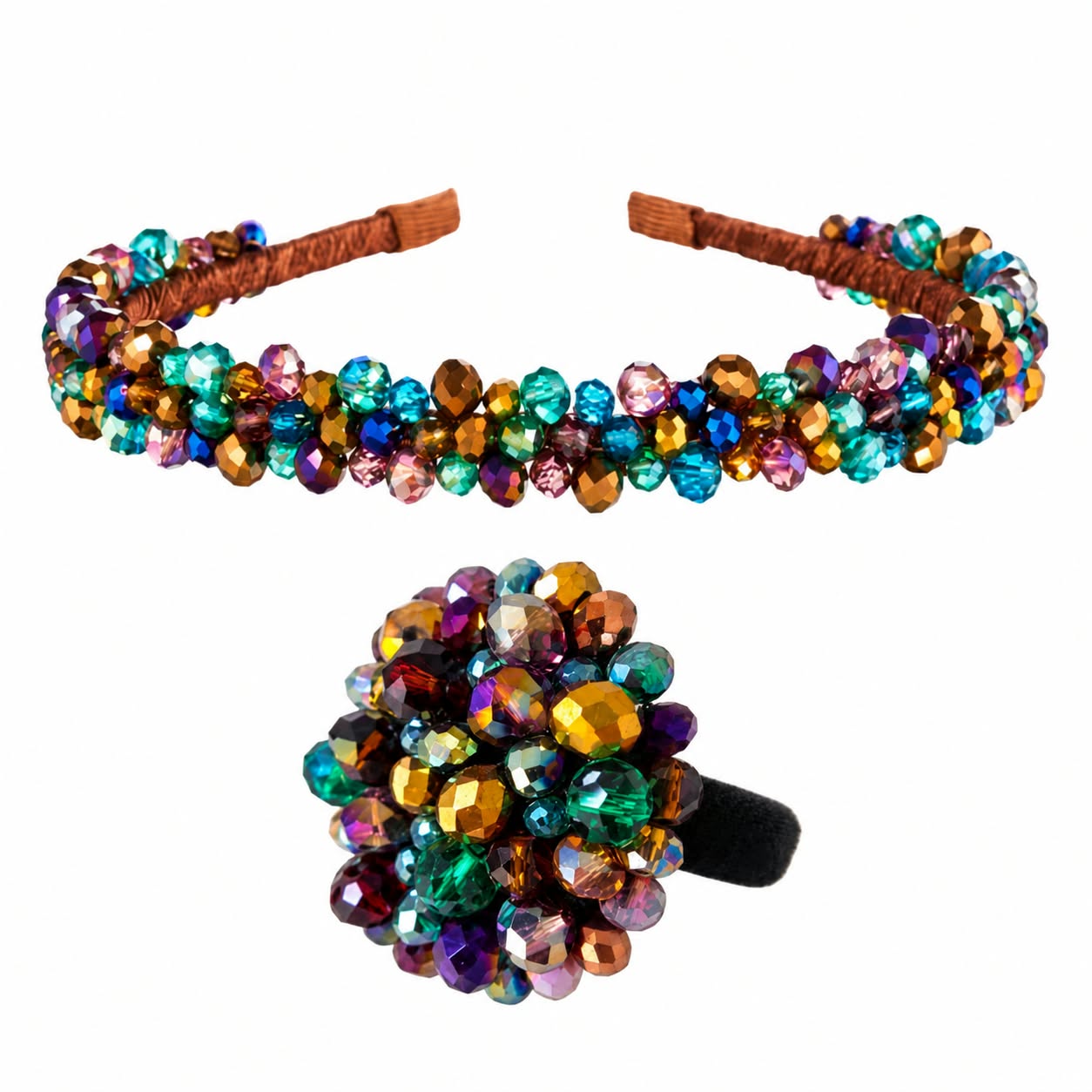 Zestaw Venus MultiColor  - Opaska & Gumka do Włosów