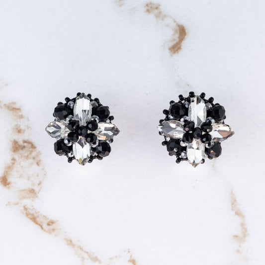Azzura Agnes Black Silver - Kolczyki