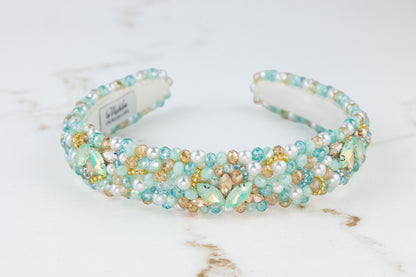 Flora Narrow Tiffany Mint - Opaska