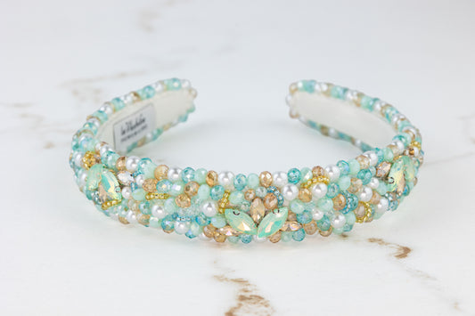 Flora Narrow Tiffany Mint - Opaska