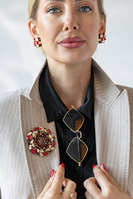 Azzura Ruby - Broszka