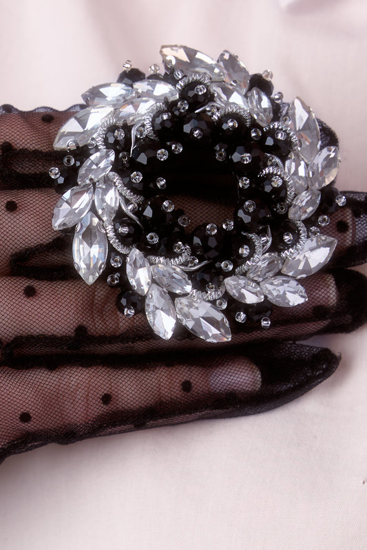 Azzura Black Silver - Broszka