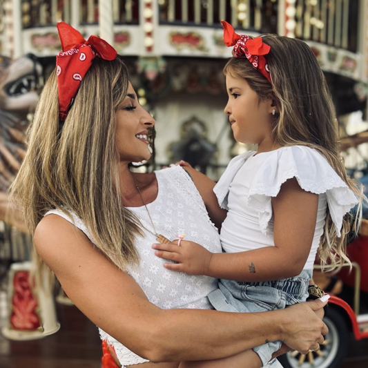 Bandana dziecięca czerwona - opaska