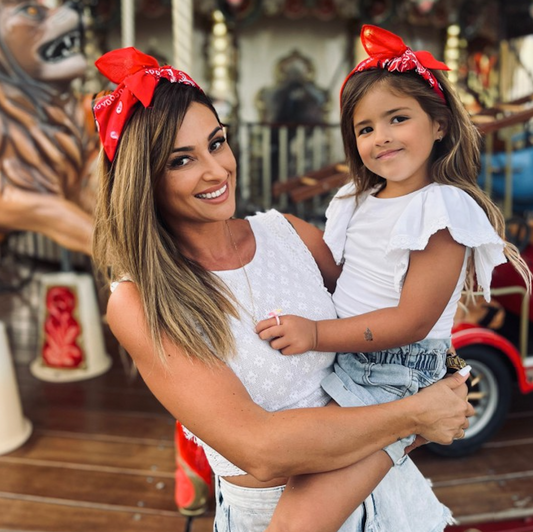 Bandana dziecięca czerwona - opaska