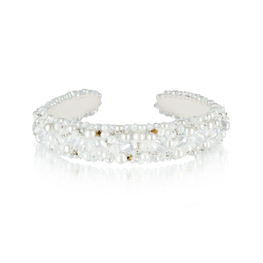 Lorene narrow Crystal Pearl - opaska