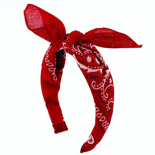 Bandana czerwona - opaska - LaVashka.com