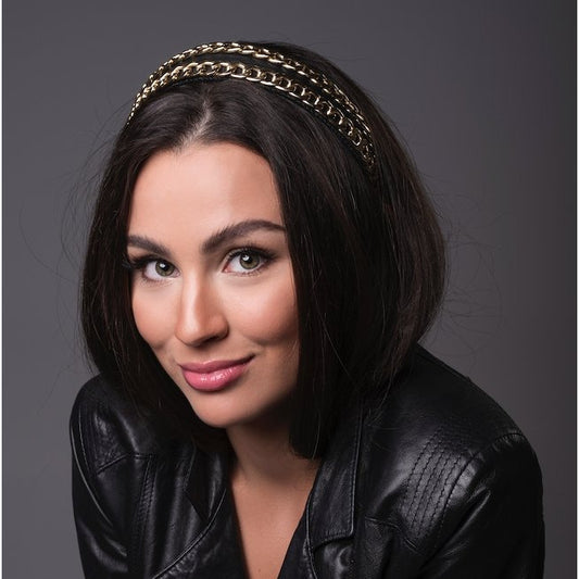 GlamRock Carmen Golden star - opaska - LaVashka.com