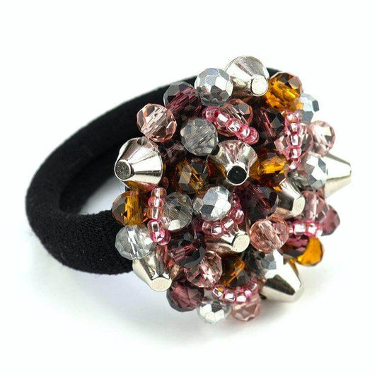 GlamRock Cleo II Dusty pink małe ćwieki - gumka duża - LaVashka.com