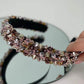 GlamRock Liberty narrow Dusty pink - opaska - LaVashka.com