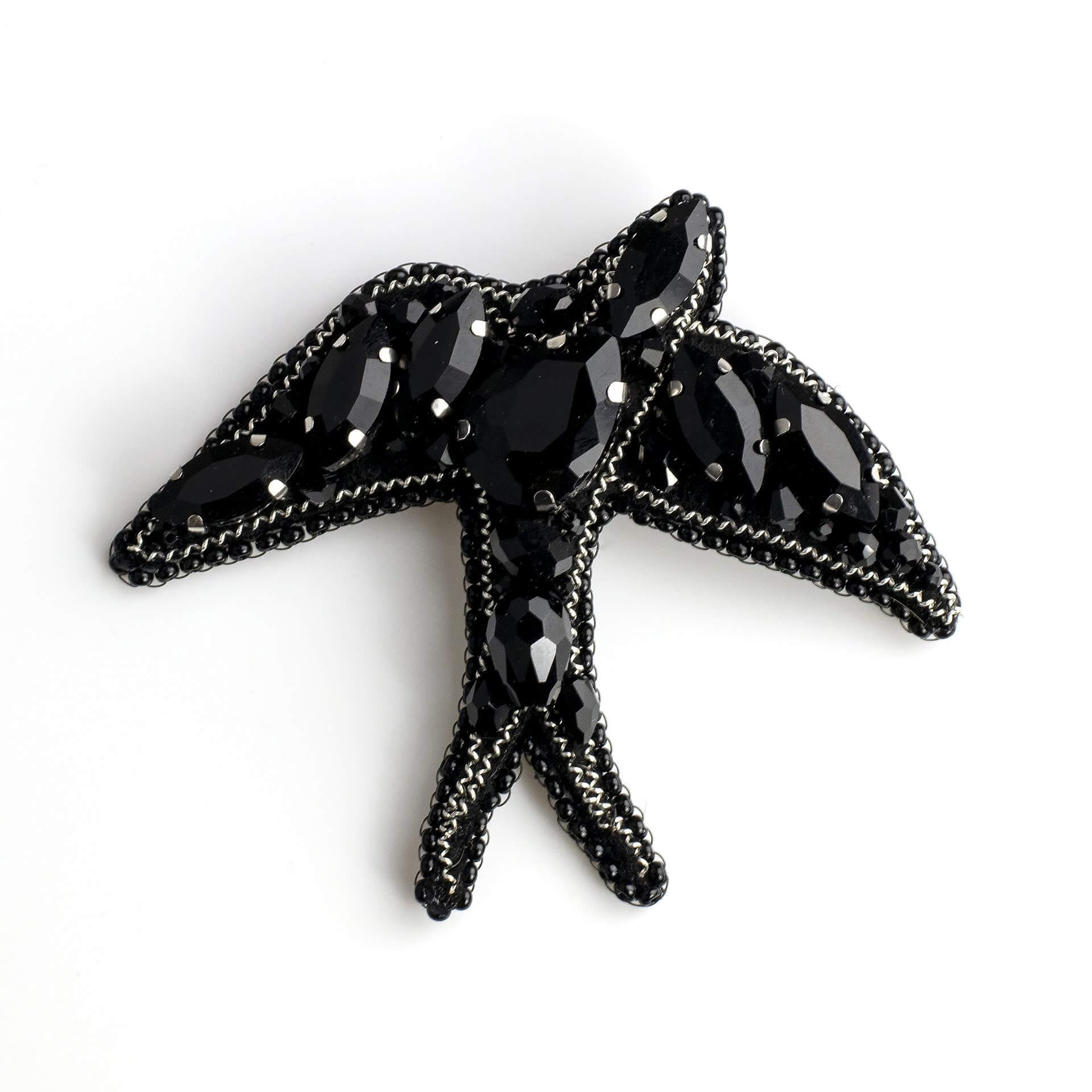 Maddox Deep black - broszka - LaVashka.com