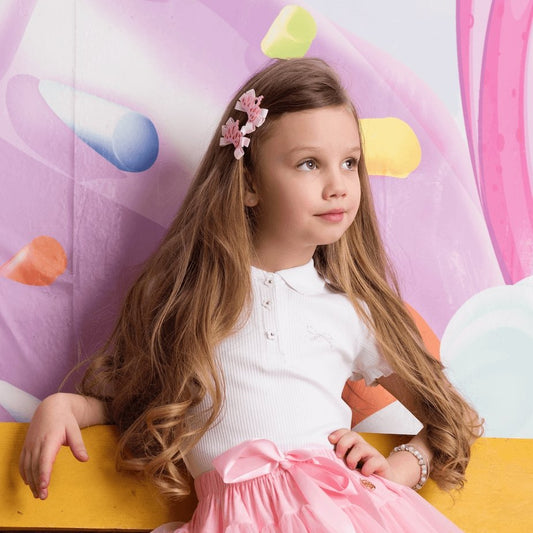 Princess Fiołkowy róż - spinki - LaVashka.com