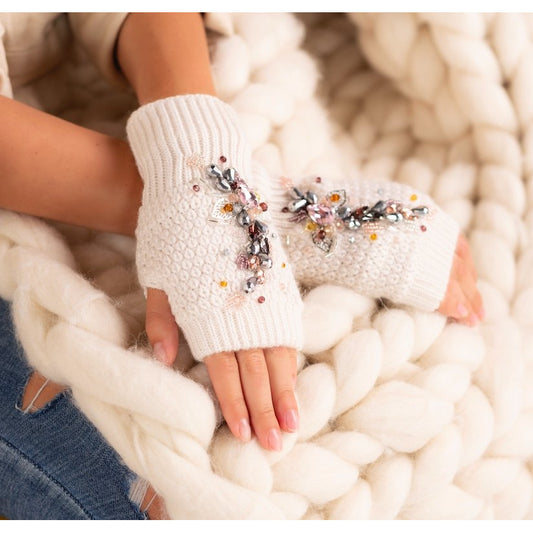 Rękawiczki Light Beige - Wild rose - LaVashka.com